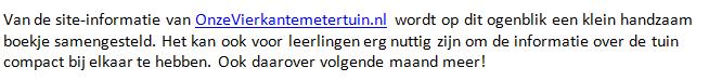 Vierkantemetertuin